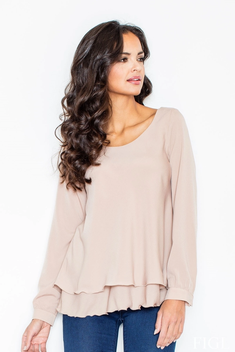 Bluzka damska M415 beige